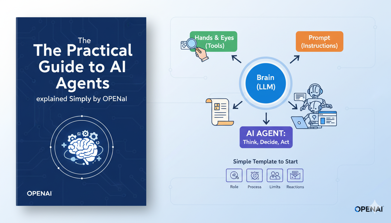 Practical Guide to AI Agents -explained Simply by OpenAI.